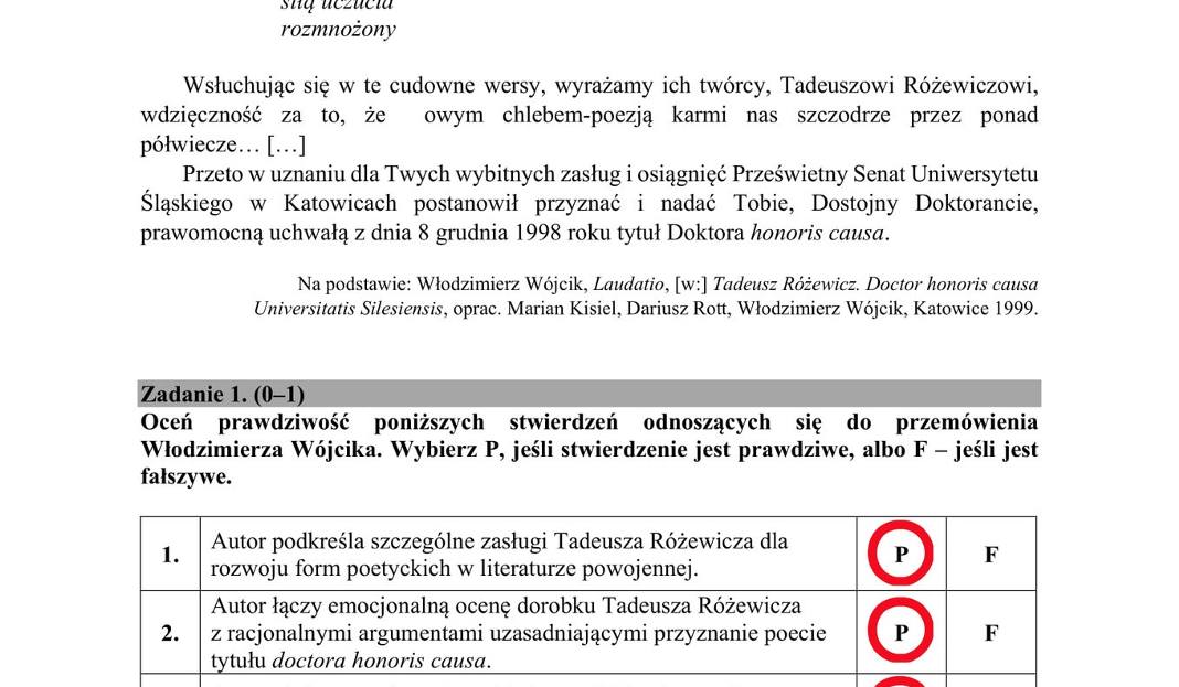 Matura 2018: Polski ROZPRAWKA Konteksty, teza, zasady oceniania. Temat