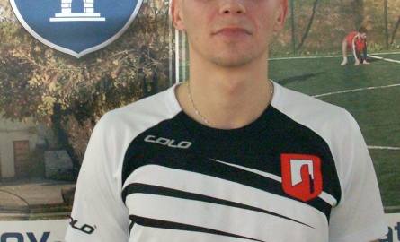 Najlepszy strzelec Opatowskiej Ligi Futsalu - Marcin Madejski z FC Dachy.