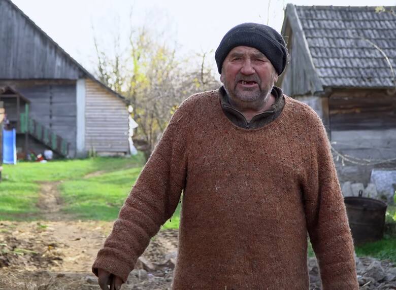 Rolnicy.Podlasie. Tak kiedyś wyglądał Gienek Onopiuk. Stare czasy i stare gospodarstwo