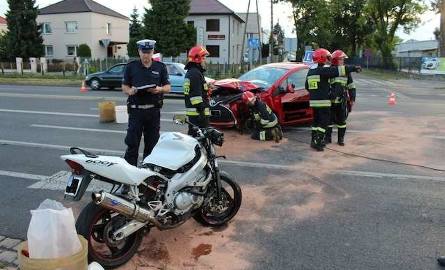 Do wypadku doszło na ulicy Chełmińskiej w Grudziądzu. Zginął motocyklista