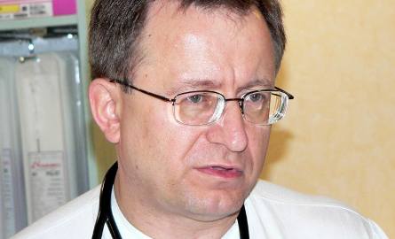 Kardiolog dr Marek Ujda, kierujący Oddziałem Kardiologii Inwazyjnej i Angiologii.