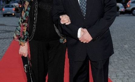 Wiesław Gołas z żoną, Elżbietą Szczepańską.