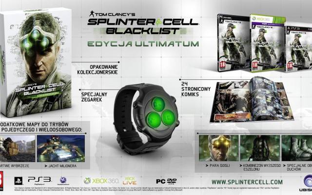 Splinter Cell: Blacklist. Edycja kolekcjonerska z zegarkiem. Albo figurką