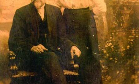 Pradziadek - Albert Wilhelm Fridrisch z jedną z córek - Heleną.