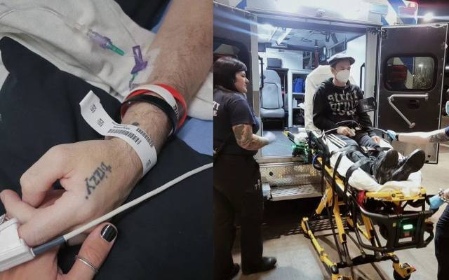 Lider grupy Sum 41 i były mąż Avril Lavigne zabrany karetką do szpitala. Deryck Whibley trafił na ostry dyżur