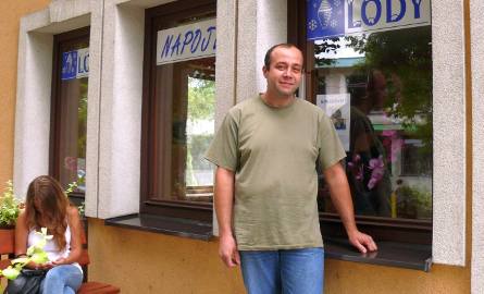Paweł Śnieżek, od kwietnia jest właścicielem lodziarni.