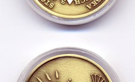 Pamiątkowy coin żagańskiego stowarzyszenia 3 Pułku Czołgów