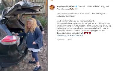 Magda Gessler, screen Instagram