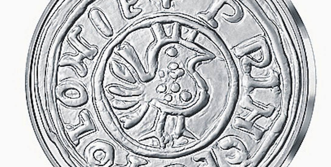 Pierwsze przedstawienie orła pojawiło się na denarach Bolesława Chrobrego (967-1025)