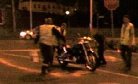 W centrum Głogowa zginął motocyklista (zdjęcia Czytelnika)