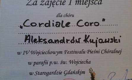 Aleksandrowski chór wygrał festiwal w Starogardzie Gdańskim