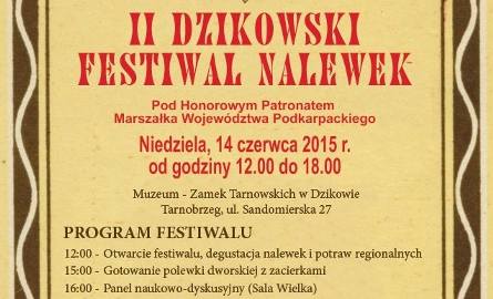 Tarnobrzeg zaprasza na II Dzikowski Festiwal Nalewek