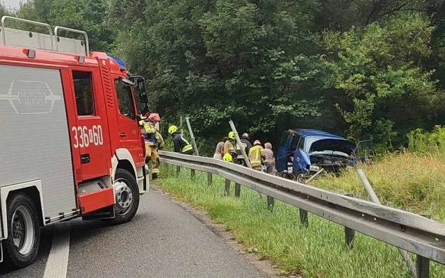 Kraków. Poważny wypadek na autostradzie A4 na węźle w Balicach. 5 osób poważniej rannych, w tym dzieci