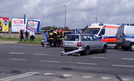 Wypadek w Radomiu. Zderzenie dwóch aut na Borkach (zdjęcia)