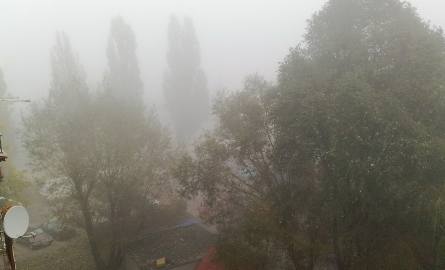 Mgła sparaliżowała Białystok (zdjęcia)