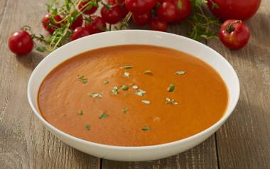 Kremowa zupa pomidorowa.