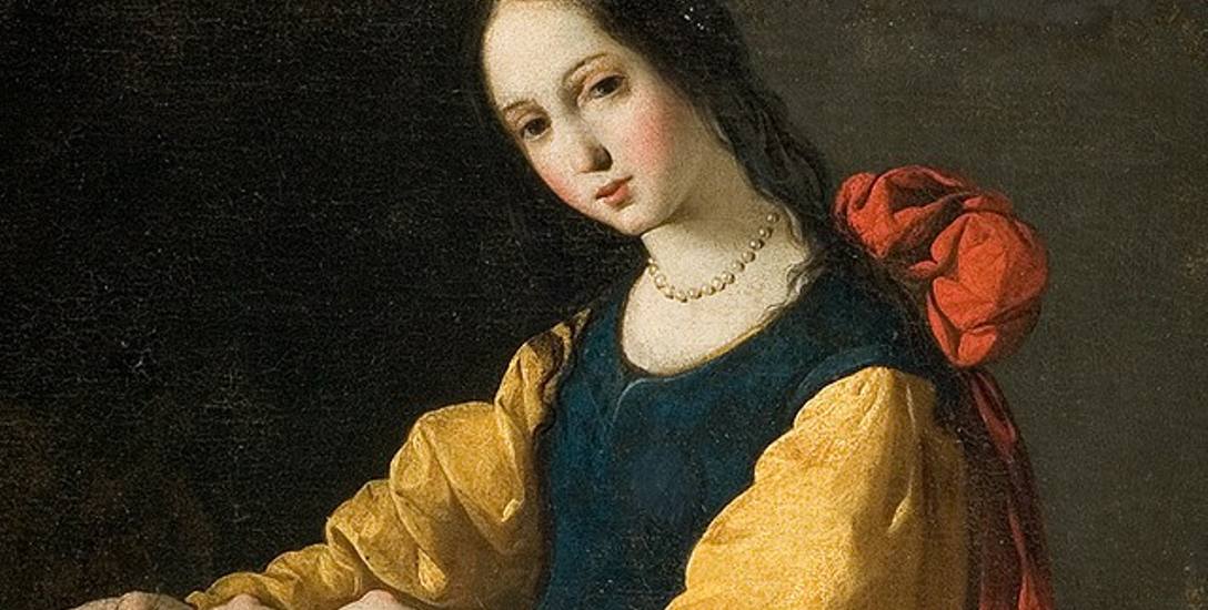 Święta Agata - obraz Francisco de Zurbarána