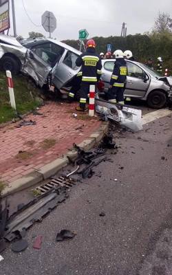 Gmina Pawłów. Dwie osoby ranne w wypadku