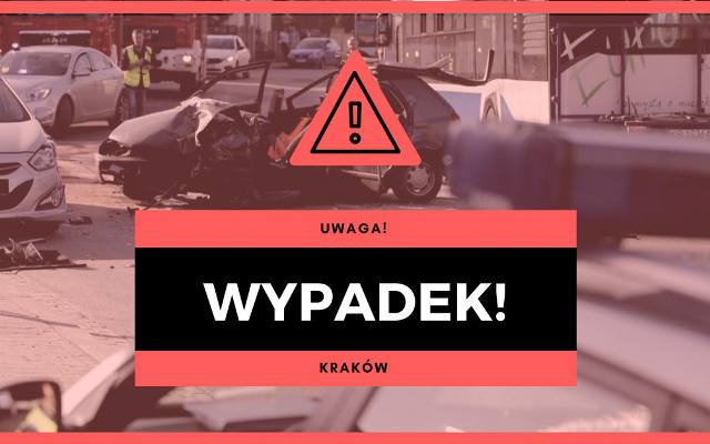 Kraków. Zderzenie tramwaju z samochodem na ul. Bobrzyńskiego. Tramwaje nie dojeżdżały na Czerwone Maki