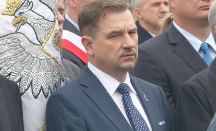 Piotr Duda, przewodniczący Solidarności, uczestniczył w odsłonięciu pomnika.