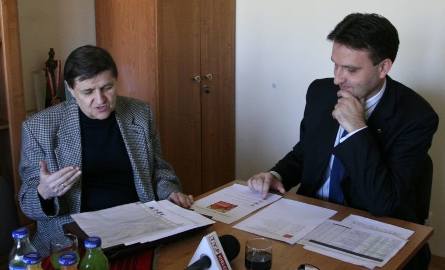 Jacek Kowalczyk (z prawej) - przewodniczący komitetu organizacyjnego olimpiady i Włodzimierz Stobiecki - wiceprzewodniczący podczas wczorajszej konferencji