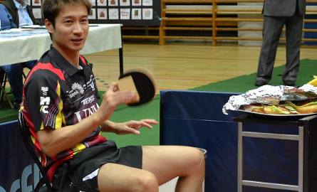 Kaii Yoshida, lider Olimpii/Unii  Grudziądz zdobył w meczu Ligi Mistrzów z Pontoise Cergy 2 punkty