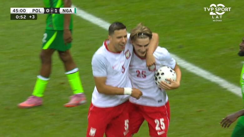 Cudowny moment Kacpra Potulskiego na stadionie PGE Narodowy. Gol nastolatka w meczu Polska - Nigeria