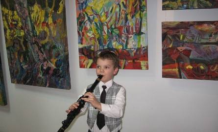 Najmłodszy Kubuś zagrał na klarnecie