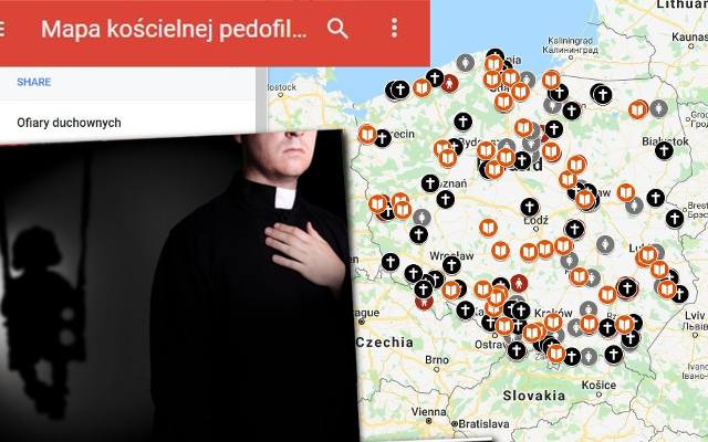 Mapa pedofilii w polskim Kościele - w internecie działa mapa przestępczości seksualnej księży [MAPA PEDOFILÓW KSIĘŻY, 18.10.2018]