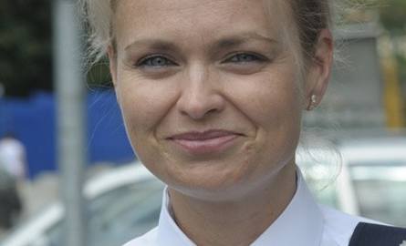 podkomisarz Joanna Dunisławska, z Wydziału Prewencji Komendy Wojewódzkiej Policji w Bydgoszczy