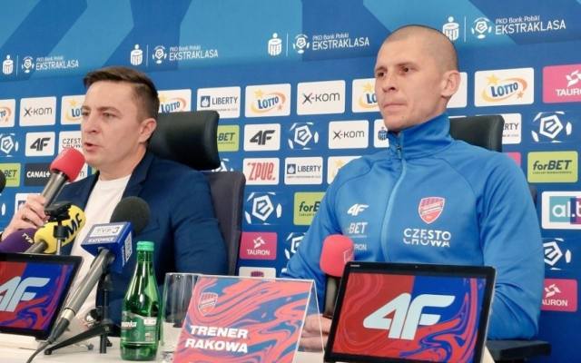 Trener Rakowa Częstochowa Dawid Szwarga: Nie możemy się już doczekać meczu z ŁKS ZOBACZ WIDEO