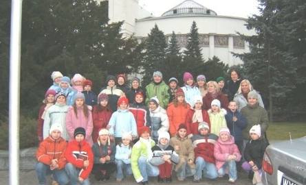 Dzieci z ostrowieckiej "czwórki" były jednymi z najmłodszych, które odwiedziły polski parlament.