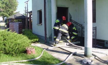 Pożar od lodówki w domu w Bolminie 