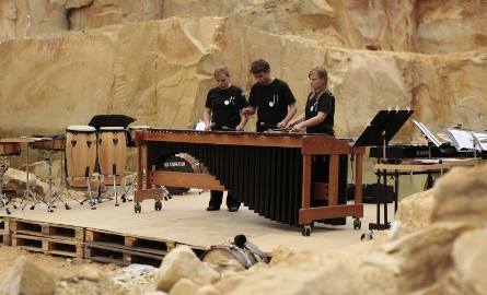 Muzycy z Akademii Sztuki w Szczecinie zagrali, między innymi na marimbie, instrumencie, z którym na co dzień nie mam raczej styczności.