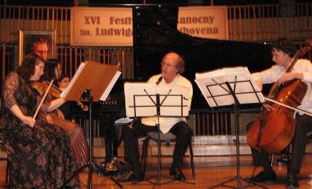 Podczas koncertów Festiwalu Beethovenowskiego grali mistrzowie sceny muzycznej - wśród nich Kaja Danczowska- z lewej.