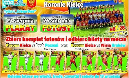 Fotosy piłkarzy Korony Kielce od wtorku z Echem Dnia! Zbierz komplet i zdobądź darmowe wejściówki na mecze 