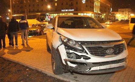 Wypadek w Kielcach. Wymusił pierwszeństwo i uderzył w dwa auta 