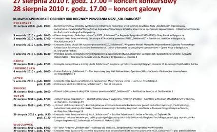 Obchody w województwie kujawsko-pomorskim. Plik pdf programu i plakatu możesz pobrać powyżej.