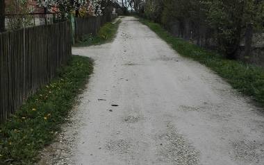 Tak wyglądała stara droga w Dzierzgowie.