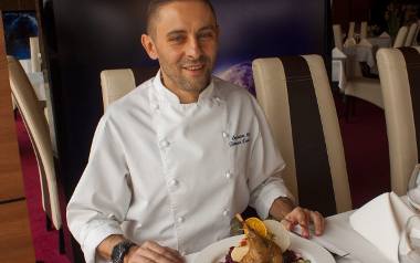 Tomasz Pawlusek, szef kuchni w Odyssey Club Hotel w Dąbrowie najbardziej ceni gęsi confit, wyjątkowo smaczne danie.