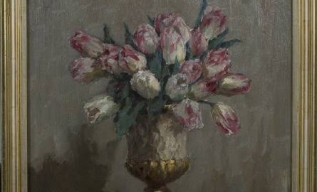 To jedna z cenionych prac Wilhalma Blanke, nosi tytuł "Tulipany" (Tulpen)