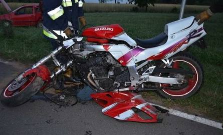 Wypadek w Borowie pod Lipnem. Zginął kierowca motocykla