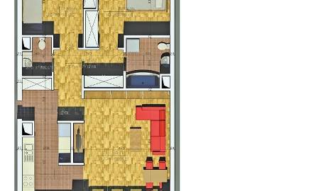 Przykład projektu mieszkania w nowym bloku