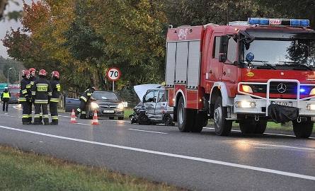 Groźny wypadek w Suchej. Trzy osoby ranne