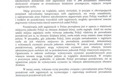 Druga strona odpowiedzi z ministerstwa na petycję użytkowników forum gp24.pl