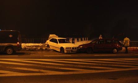 Kolizja trzech aut na ulicy Niemodlińskiej w Opolu
