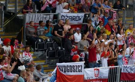 Wielu kibiców z Kielecczyzny na meczu polskich siatkarzy z Wielką Brytanią