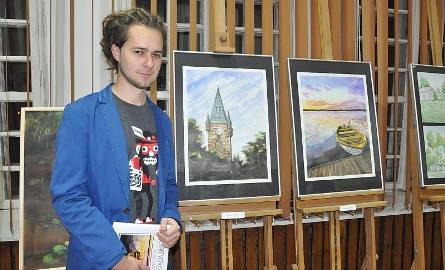 Mariusz Teler na obrazach pokazał Sielpię i Końskie