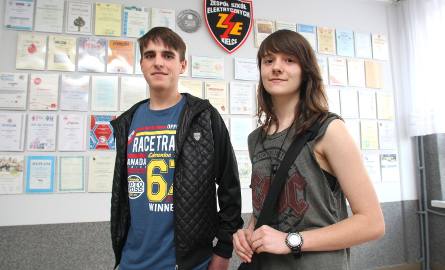 Kacper Remiński i Natalia Michalska przyszli w sobotę do Elektryka, by zapoznać się z kolegami i nauczycielami szkoły.