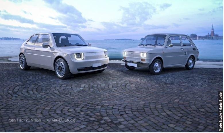 Nowy Fiat 126p jako auto elektryczne! Maluch Vision